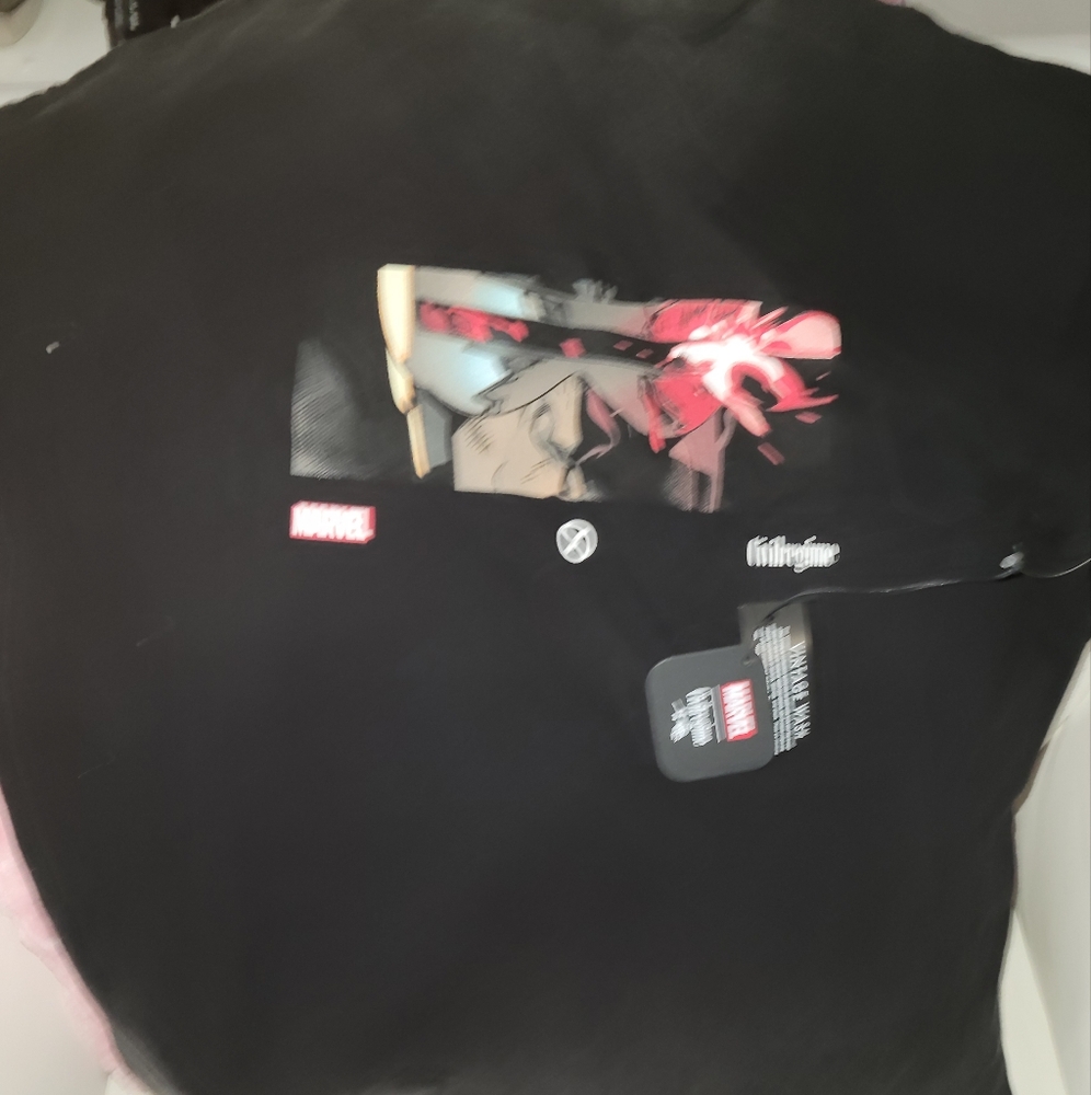 Marvel Black Graphic T-Shirt Civil Regime